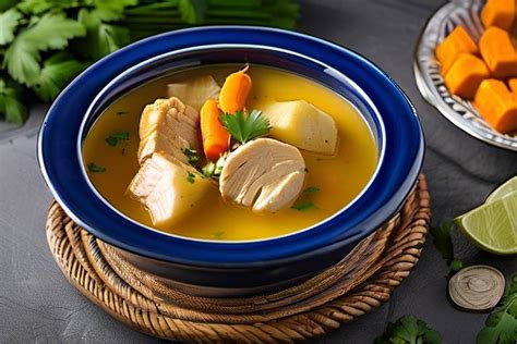  Sancocho de Gallina: Ekskluzywnecomfort food z bogatym, aromatycznym rosolem!